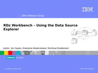 RDz Workbench - Using the Data Source Explorer.ppt