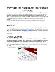 Moving to the Middle East The Ultimate CheckList.docx