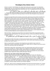 Paradigma Ilmu Dalam Islam.docx