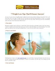 7 Weight Loss Tips That’ll Ensure Success!.pdf