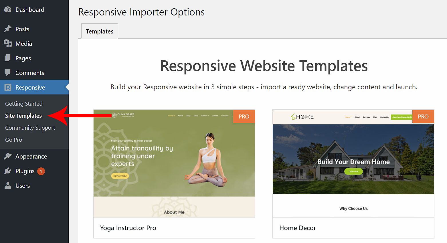 How to build WordPress website with Responsive theme